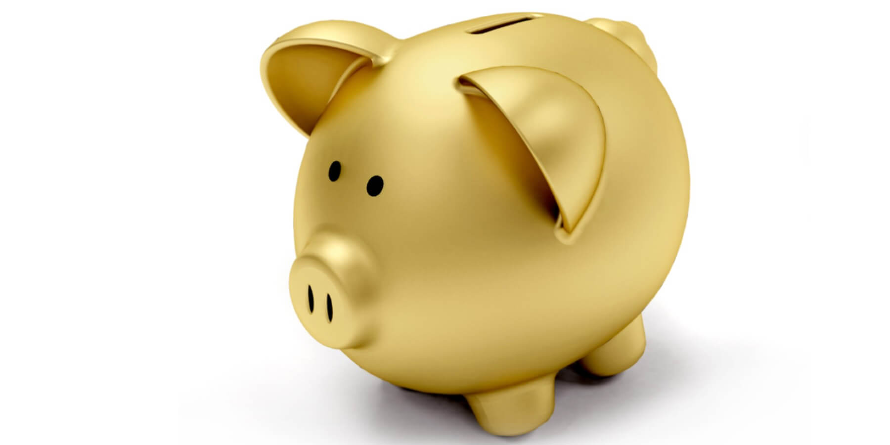 a golden piggy bank