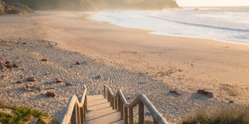 stairs on beach
