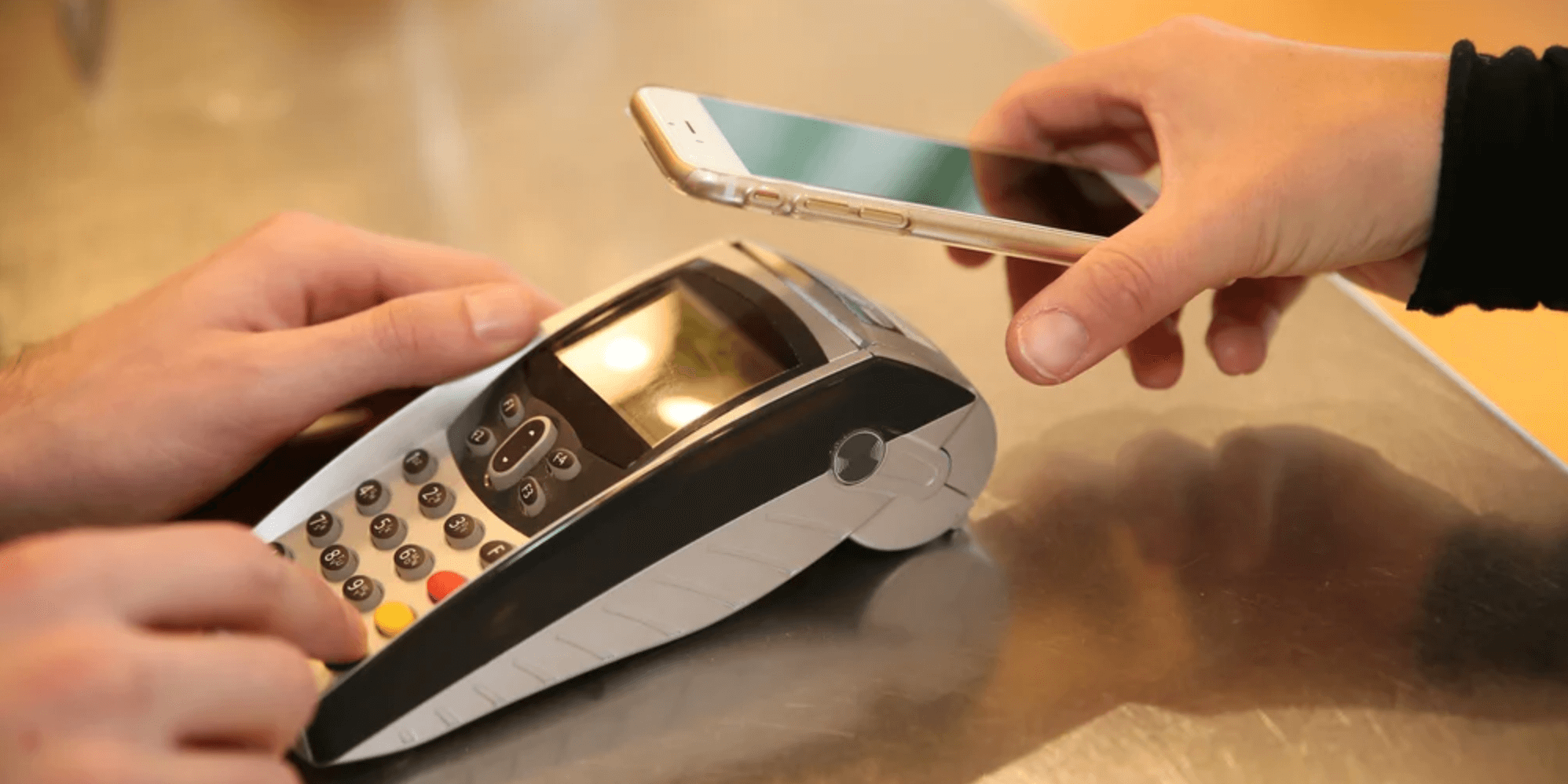 picture of payment through phone